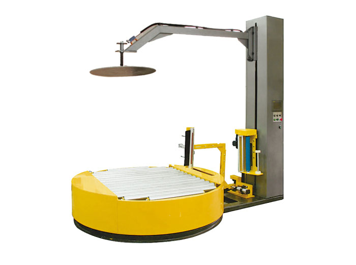托盤在線壓頂纏繞包裝機